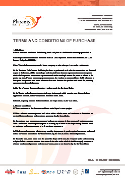 TERMS AND CONDITIONS